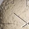 Orologio da Parete in Vetro Fuso Ondulato con Lancette in Ottone - Radia
