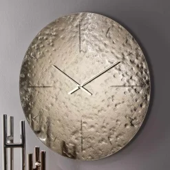 Orologio da Parete in Vetro Fuso Ondulato con Lancette in Ottone - Radia