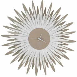 Orologio da Parete Moderno a Forma di Raggiera in Ferro Made in Italy - Fuoco