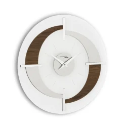 Orologio da parete moderno di design in diverse finiture Giove, fatto in Italia