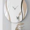 Orologio da Parete Moderno e Rotondo dal Design in Legno Decorato - Armonio