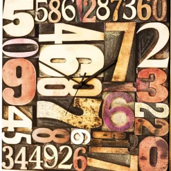 Orologio da parete quadrato stile vintage Philip, 40x40 cm