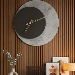 Orologio da Parete Rotondo 50 cm in Metacrilato Stampato Made in Italy - Elara