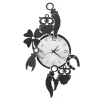 Orologio da Parete Rotondo in Ferro Design con Decori Fortuna - Tibio