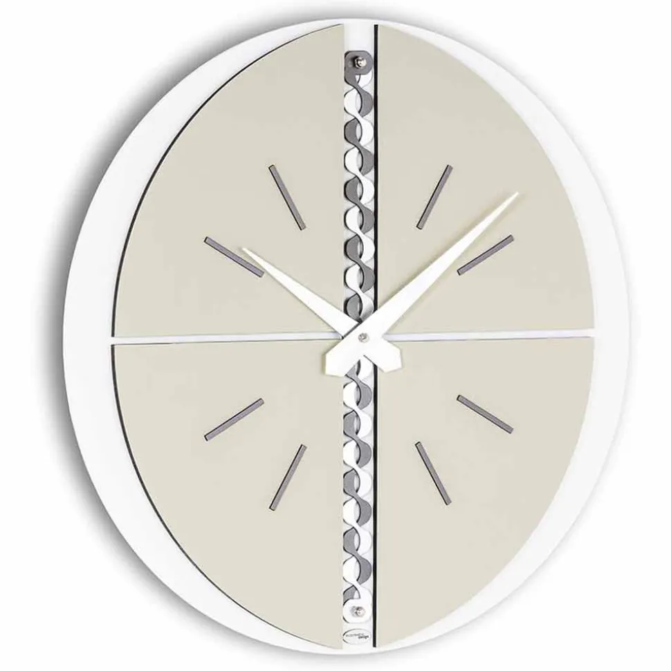 Orologio da Parete Rotondo Realizzato in Italia Design Moderno - Elisio