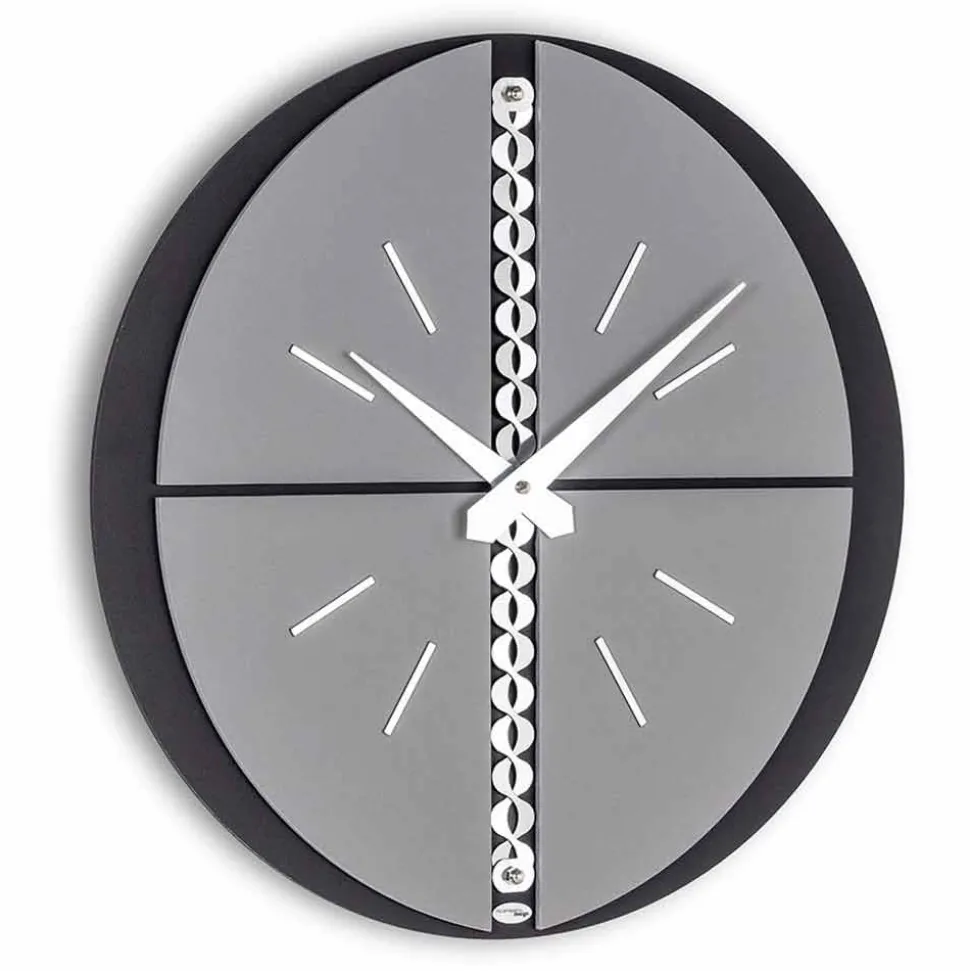 Orologio da Parete Rotondo Realizzato in Italia Design Moderno - Elisio