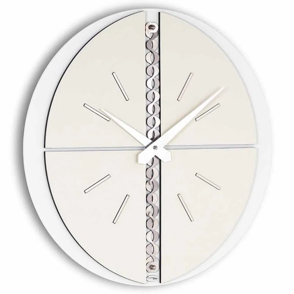 Orologio da Parete Rotondo Realizzato in Italia Design Moderno - Elisio