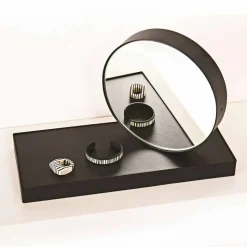 Orologio da Tavolo Girevole con Specchio in Acciaio Made in Italy - Benemerito