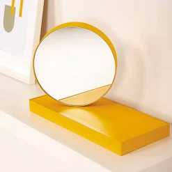 Orologio da Tavolo Girevole con Specchio in Acciaio Made in Italy - Benemerito