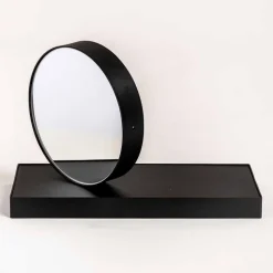 Orologio da Tavolo Girevole con Specchio in Acciaio Made in Italy - Benemerito