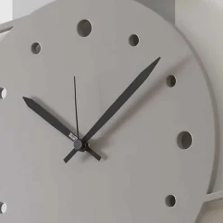 Orologio Grande da Parete Design Moderno in Legno Colorato Rotondo - Uccelli