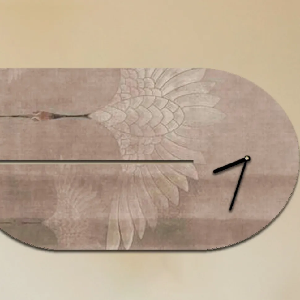 Orologio in Legno con Stampa di Airone Realizzato in Italia - Palau