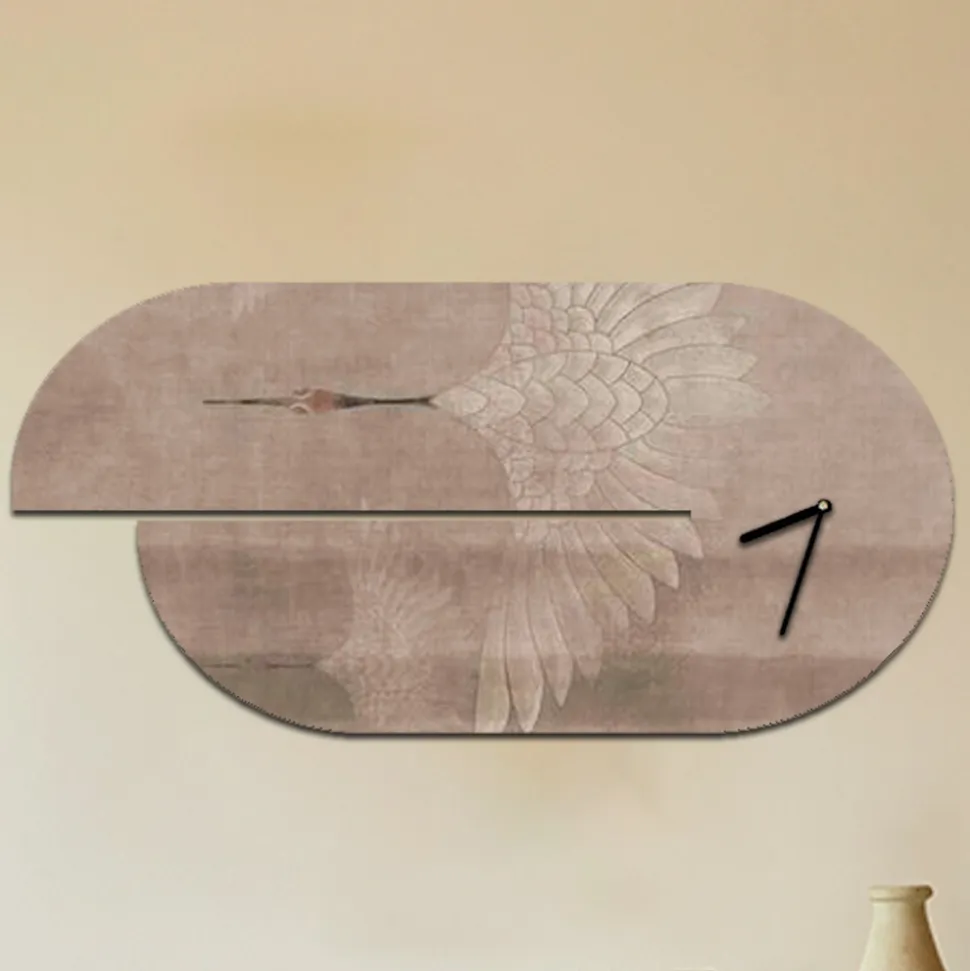 Orologio in Legno con Stampa di Airone Realizzato in Italia - Palau