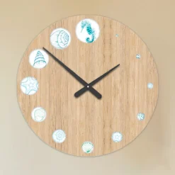 Orologio in Legno con Stampa Marina Made in Italy - Honduras