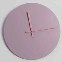 Orologio in Legno Rosa da Parete Rotondo di Design Made in Italy - Imalia