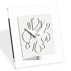 Orologio in Metacrilato Trasparente e Dettagli Cromatici Made in Italy - Hilly