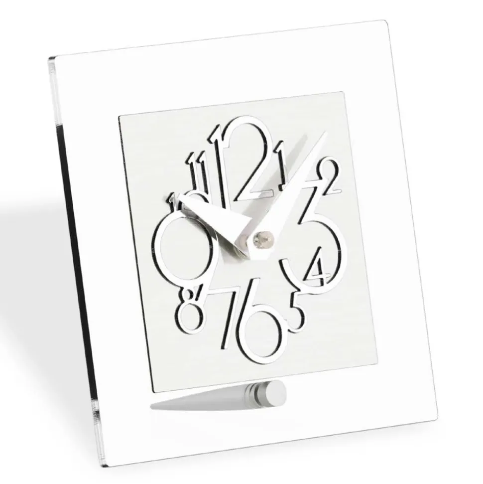 Orologio in Metacrilato Trasparente e Dettagli Cromatici Made in Italy - Hilly