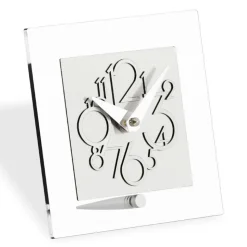 Orologio in Metacrilato Trasparente e Dettagli Cromatici Made in Italy - Hilly