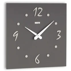Orologio Muro con Applicazioni in Lino Pressato Stratificato Made in Italy - Exact