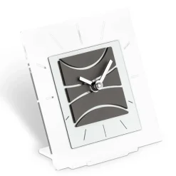 Orologio Quadrato da Tavolo in Metacrilato Trasparente Made in Italy - Strange