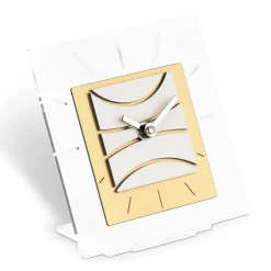 Orologio Quadrato da Tavolo in Metacrilato Trasparente Made in Italy - Strange