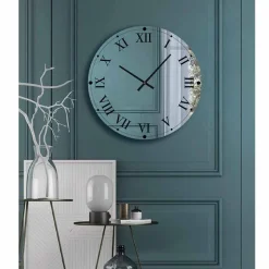 Orologio Rotondo da Parete in Cristallo Specchiato Made in Italy - Ingranaggio