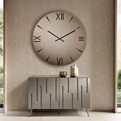Orologio Rotondo in Vetro Specchiato con Numeri Incisi a Laser - Clelia