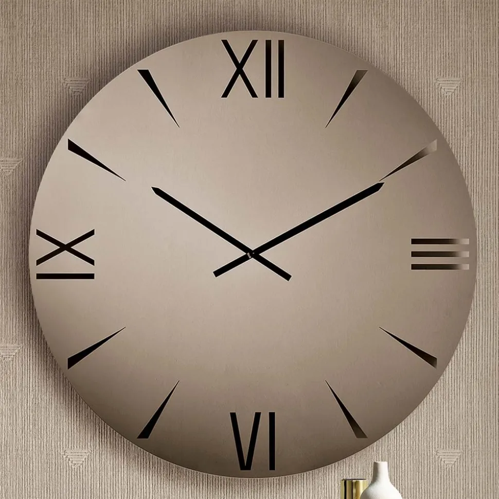 Orologio Rotondo in Vetro Specchiato con Numeri Incisi a Laser - Clelia