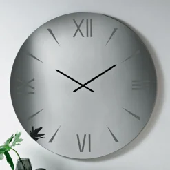Orologio Rotondo in Vetro Specchiato con Numeri Incisi a Laser - Clelia