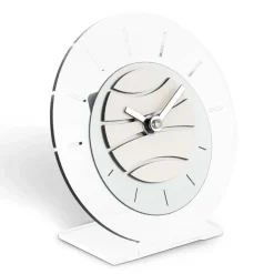 Orologio Tondo da Tavolo in Metacrilato Trasparente Made in Italy - Strange