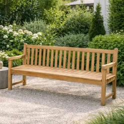 Panchina da Giardino in Teak Naturale di Varie Misure – Yggdrasil
