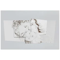 Pannello con la Famiglia di Betlemme Realizzato in Laser Made in Italy - Paola