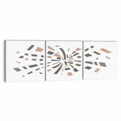Pannello Decorativo a Muro in Tela 135x45 Made in Italy Design Moderno - Beatris
