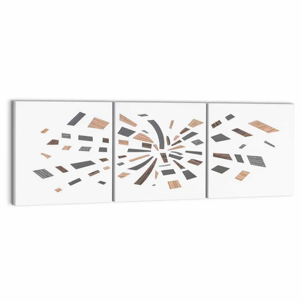 Pannello Decorativo a Muro in Tela 135x45 Made in Italy Design Moderno - Beatris