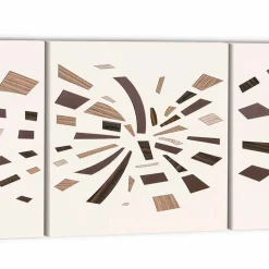 Pannello Decorativo a Muro in Tela 135x45 Made in Italy Design Moderno - Beatris