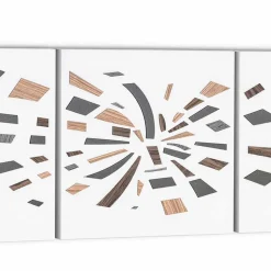 Pannello Decorativo a Muro in Tela 135x45 Made in Italy Design Moderno - Beatris