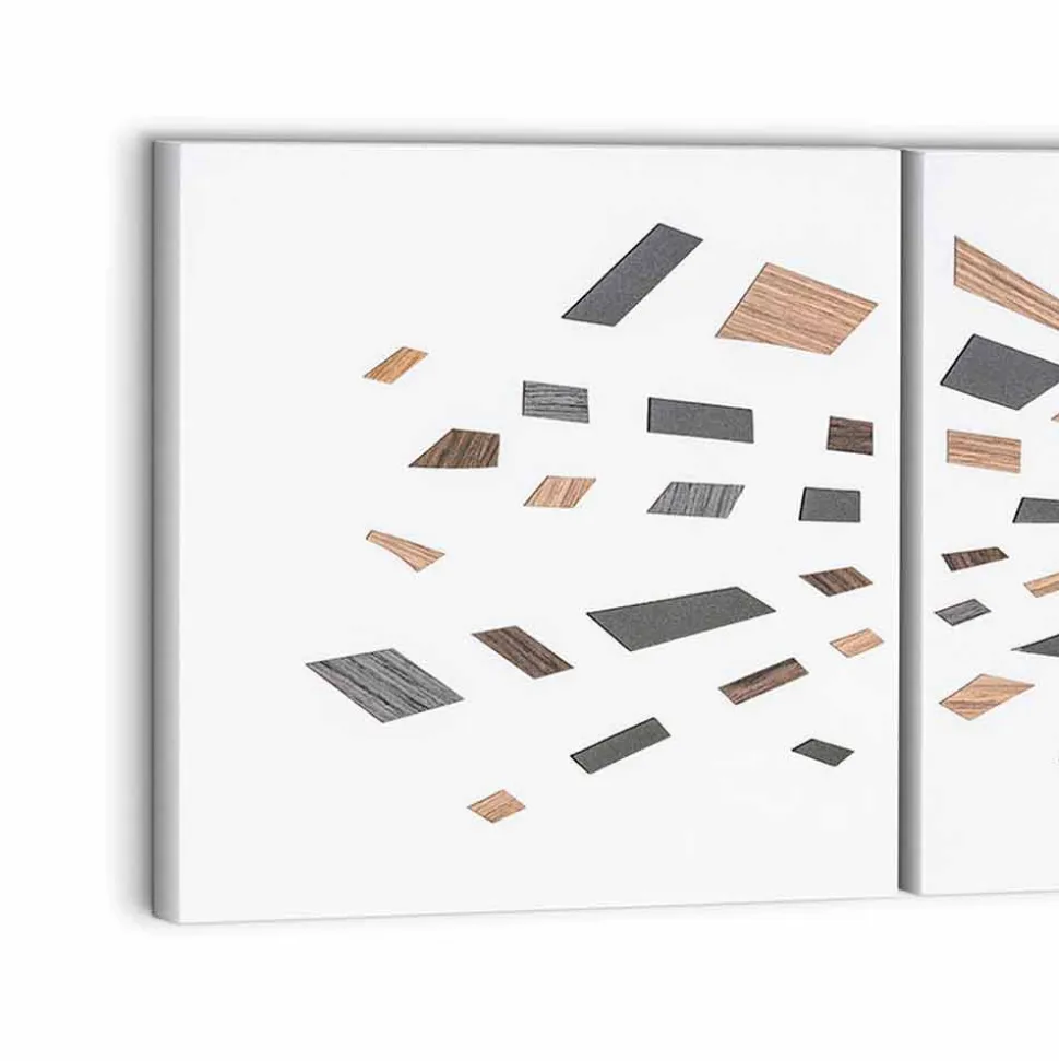 Pannello Decorativo a Muro in Tela 135x45 Made in Italy Design Moderno - Beatris