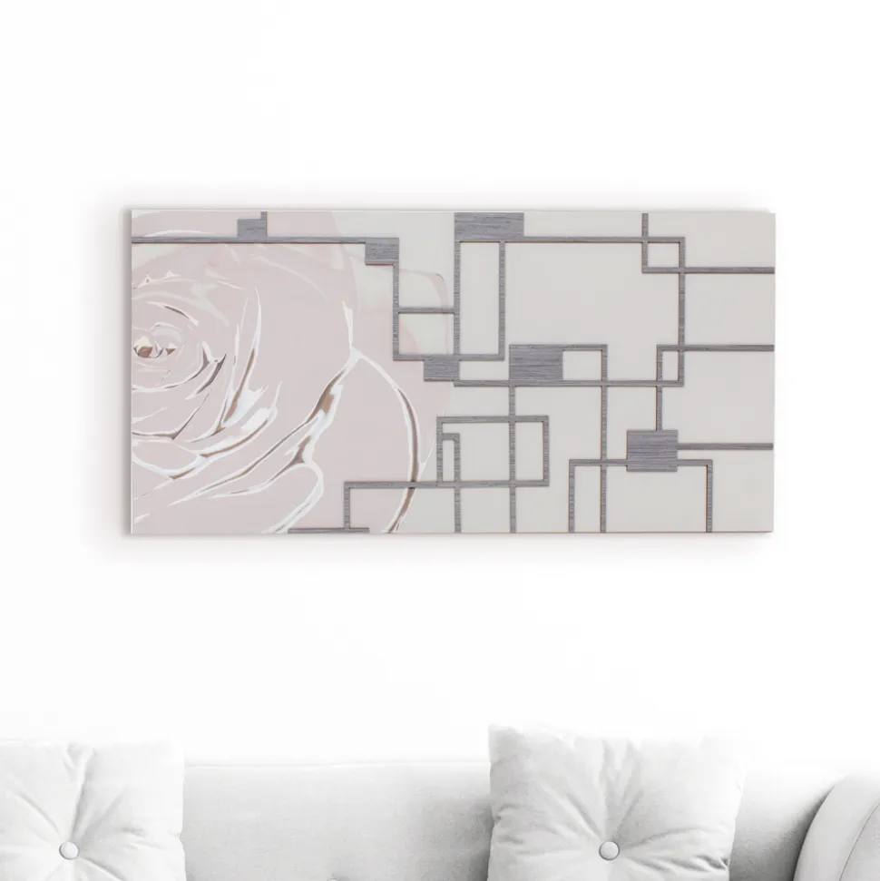 Pannello Decorativo in Legno Laccato Sabbia Made in Italy - Tina