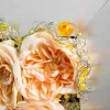 Pannello Decorativo Parete in Metallo e Rose Artificiali Made in Italy - Rosetta