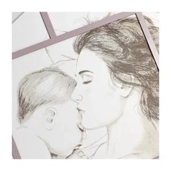 Pannello Inciso a Laser con Donna e Bambino Made in Italy - Harald
