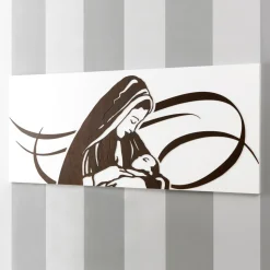 Pannello Realizzato con Incisione Laser che Raffigura la Madre Made in Italy - Chiyo