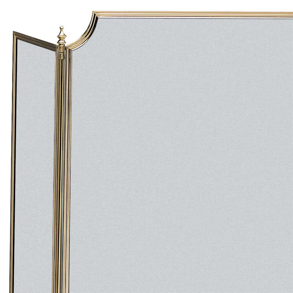 Parascintille con Rete Fine Nera e Ottone Made in Italy - Balena
