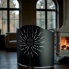 Parastufa Curvo con 2 Ante in Metallo Made in Italy - Anatra