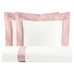 Parure Copripiumino in 100% Cotone e 10% Raso di Cotone con 2 Federe - Dettaglio