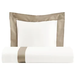 Parure Copripiumino in 100% Cotone e 10% Raso di Cotone con 1 Federa - Dettaglio