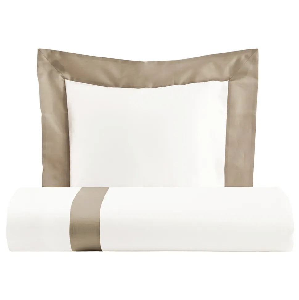 Parure Copripiumino in 100% Cotone e 10% Raso di Cotone con 1 Federa - Dettaglio