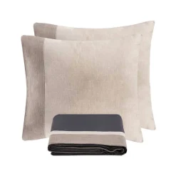 Parure Copripiumino in 90% Cotone e 10% Lino con 2 Federe Made in Italy - Nestle