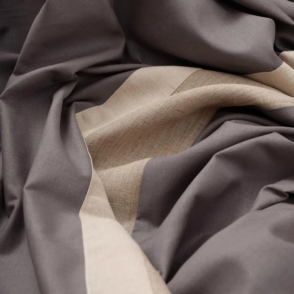 Parure Copripiumino in 90% Cotone e 10% Lino con 2 Federe Made in Italy - Nestle