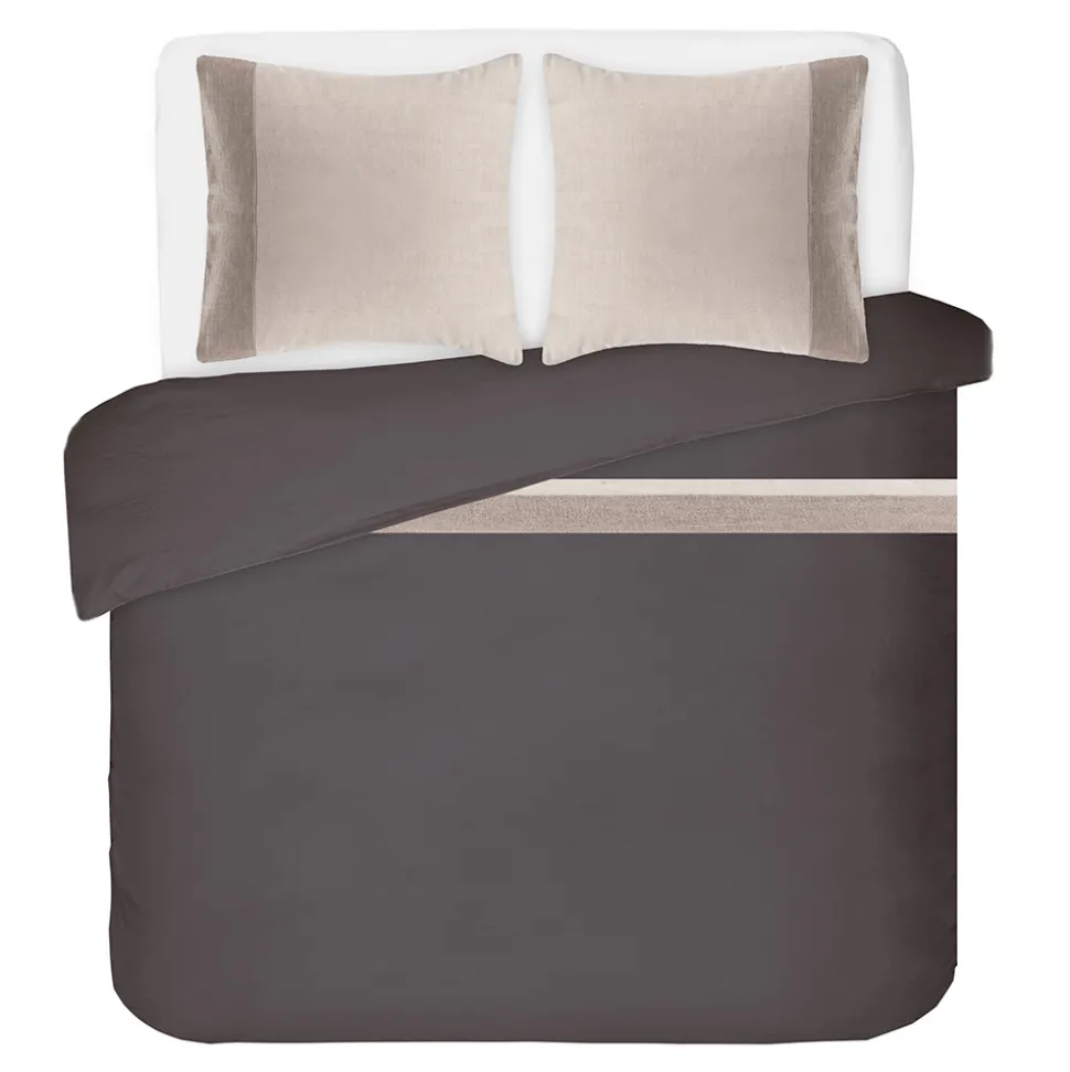 Parure Copripiumino in 90% Cotone e 10% Lino con 2 Federe Made in Italy - Nestle