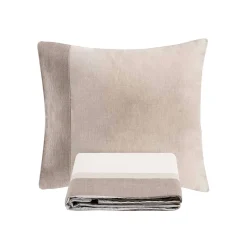 Parure Copripiumino in 90% Cotone e 10% Lino con 1 Federa Made in Italy - Nestle